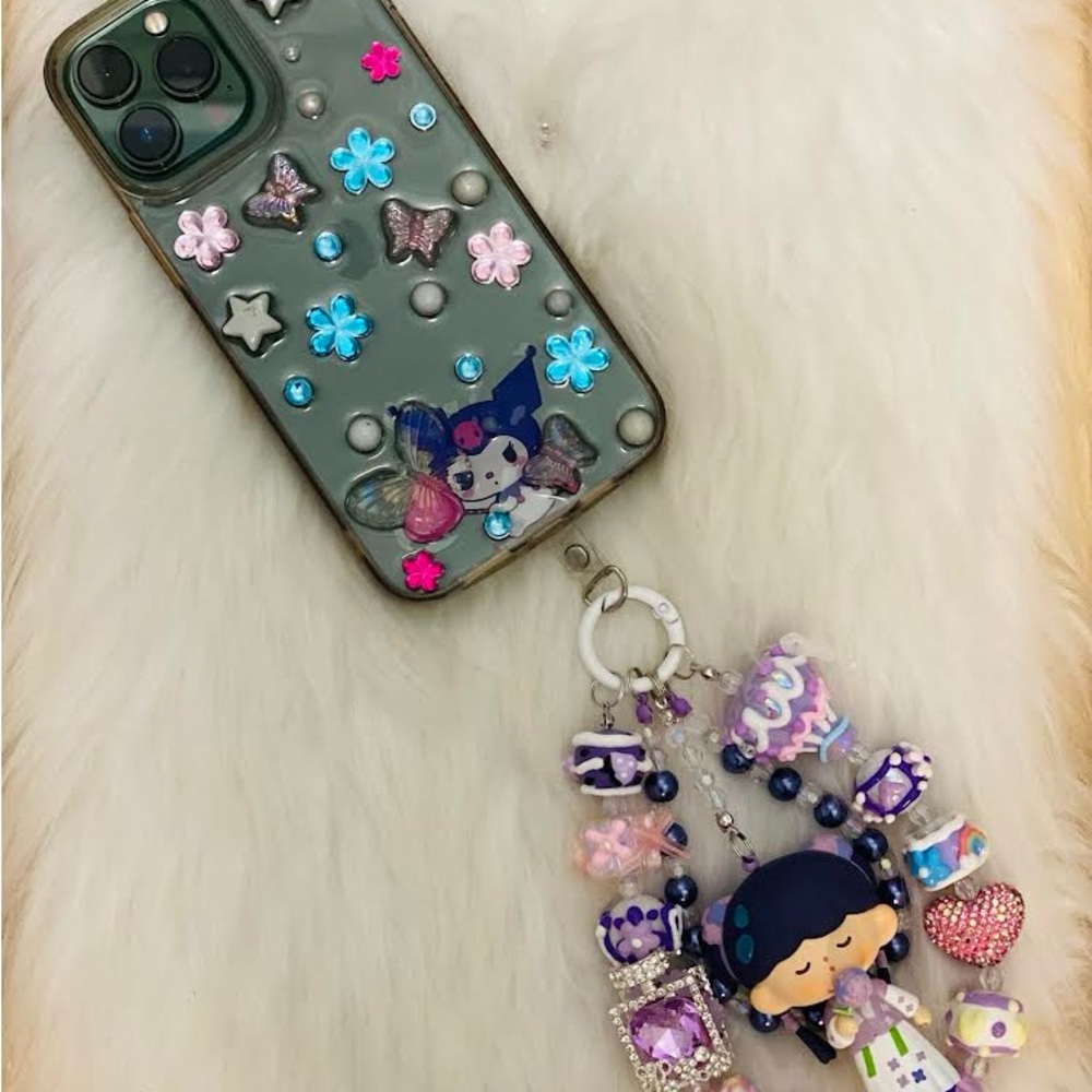 Handmade Phone Chain Accessory - Picture 2 of 3